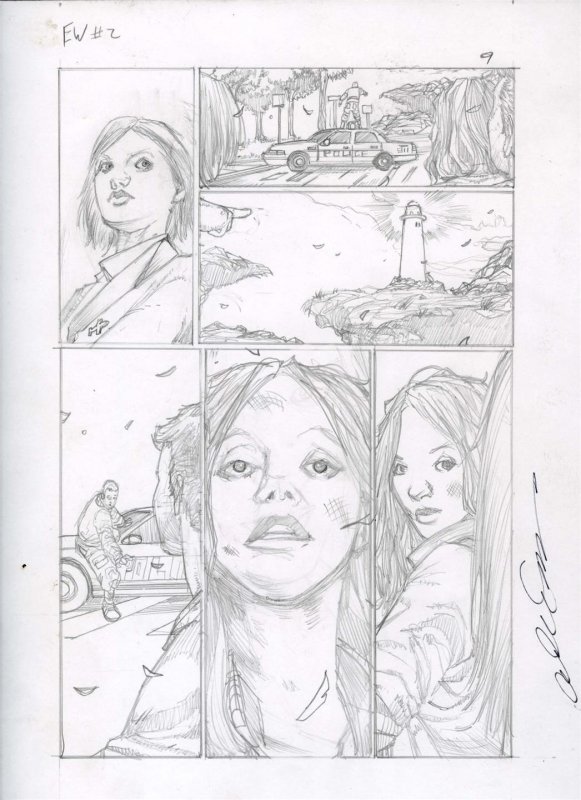 The Evil Within #2 pg 9 Original Alex Sanchez Pencil Art based HORROR Video game