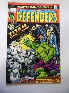 The Defenders #12 (1974) FN Condition