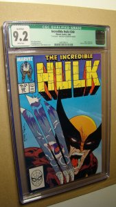 HULK 340 *CGC 9.2 WHITE PAGES* WOLVERINE VS HULK REMATCH McFARLANE ART AUTOGRAPH