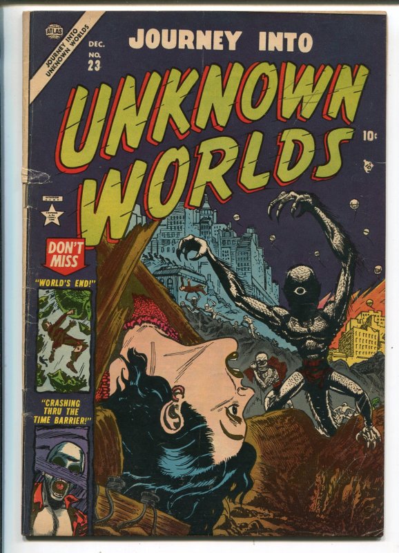 Journey Into Unknown Worlds #23 1953-Atlas-pre-code horror-Gene Colan-VG 