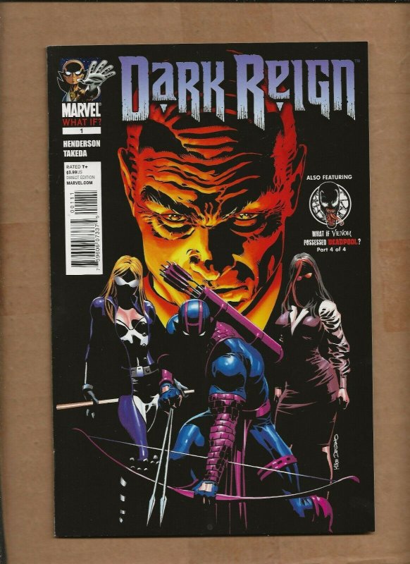 WHAT IF  VENOM POSSED DEADPOOL  SET  SPIDER-MAN IRON MAN WOLVERINE DARK REIGN ` 