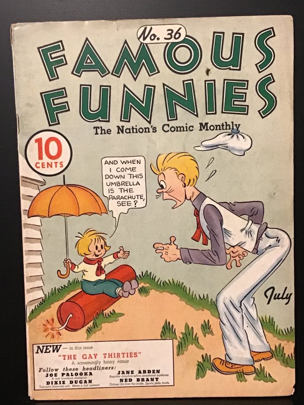 Famous Funnies #36 (1937) VG+ 4.5
