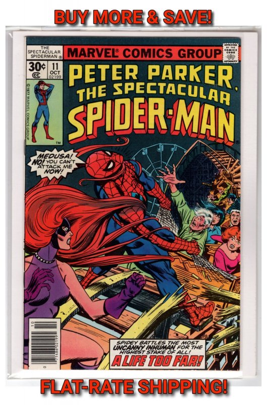 The Spectacular Spider-Man #11 (1977) Medusa! [477•ECA3]