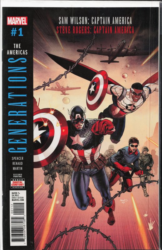 Generations: Sam Wilson: Captain America & Steve Rogers: Captain America Seco...