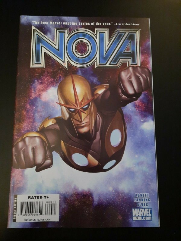 NOVA 2007 series #9 NM condition. Marvel comics Abnett, Lanning Knowhere part 2 