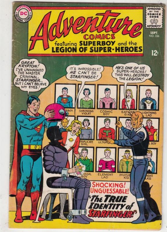 Adventure Comics #336 (Sep-65) VG/FN Mid-Grade Legion of Super-Heroes, Superboy