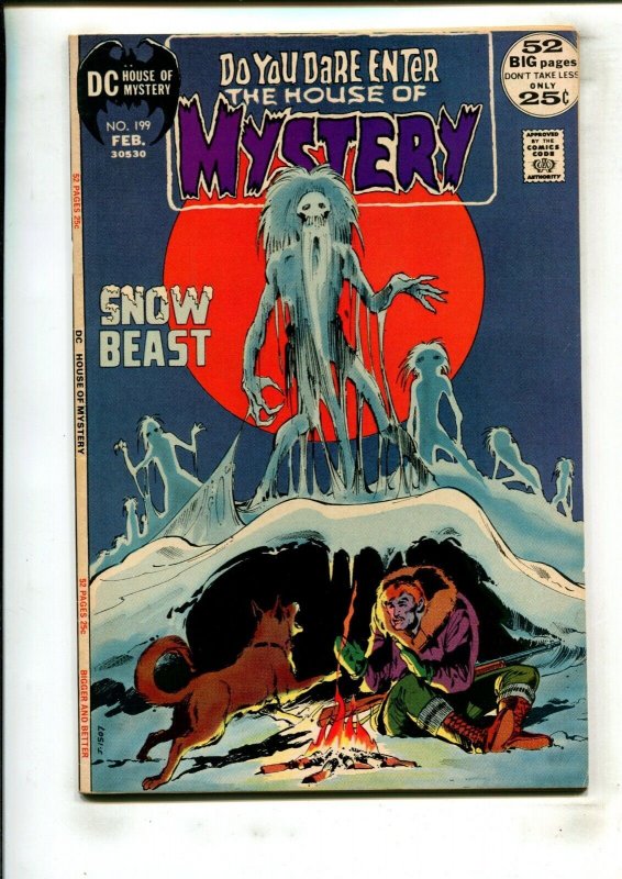 HOUSE OF MYSTERY #199 (7.5) SNOW BEAST!! 1972