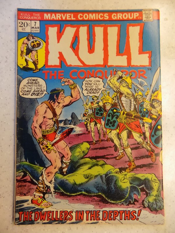 KULL THE CONQUEROR # 7 MARVEL FANTASY CONAN SWORD SORCERY