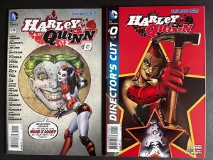 DC Comics The New 52 Harley Quinn 0 & Director's Cut Variant Second Print - NM+