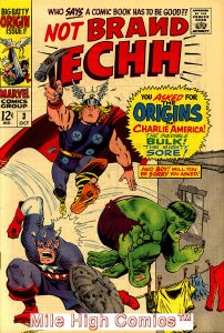 NOT BRAND ECHH! (1967 Series)  (MARVEL) #3 Very Good Comics Book