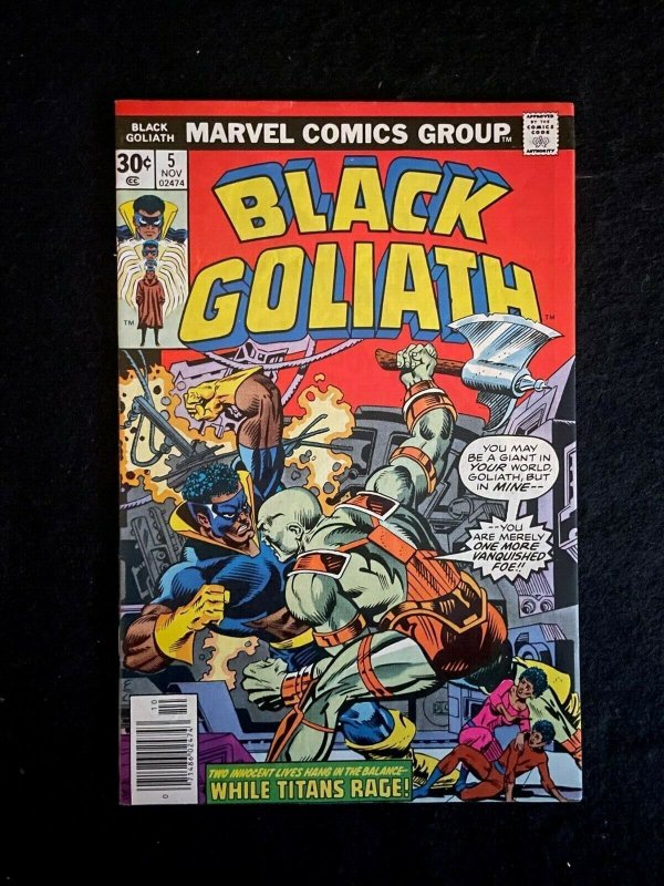 Black Goliath FULL RUN 1-5 1st Solo and Origin, 1st Atom Smasher 1976 Bronze AGE