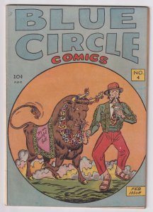 Blue Circle Comics #4 (1945) Golden age!