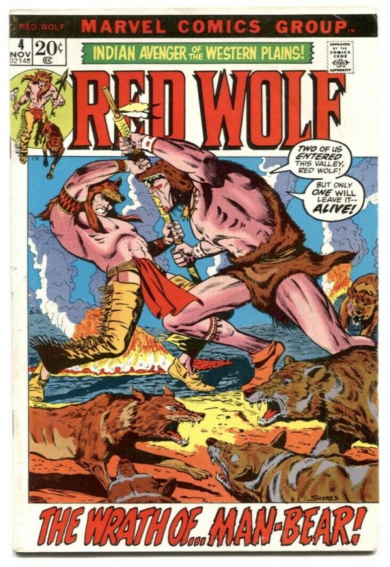 Red Wolf  #4 1972- Marvel bronze age comic VG-