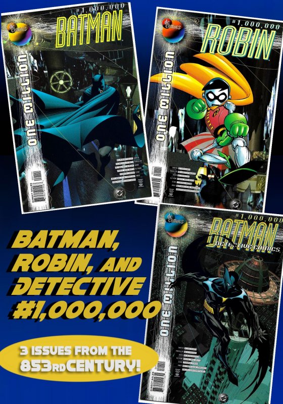 3 BATMAN-related Issues of DC ONE MILLION (Nov1998) Batman of the 853rd Century!