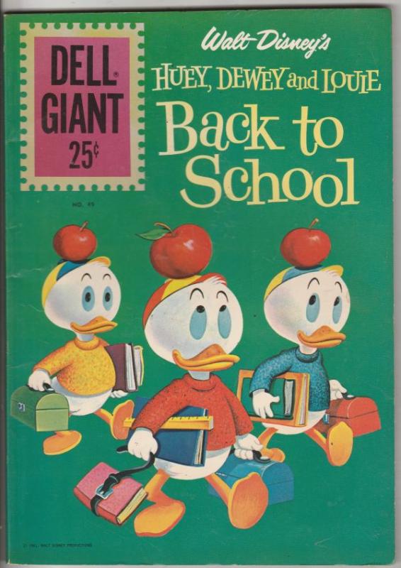 Dell Giant #49 (Jan-61) VF+ High-Grade Donald Duck, Uncle Scrooge, Huey, Dewe...