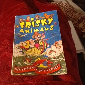 FRISKY ANIMALS #44 Golden age star Comics Book 1951 l.b Cole cover art super cat