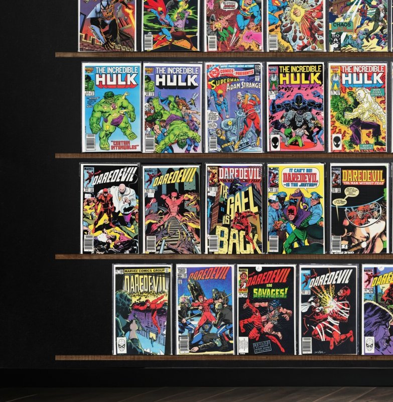 Huge Lot 130+ Comics with Dc Comics Presents, Daredevil, Superman & More!