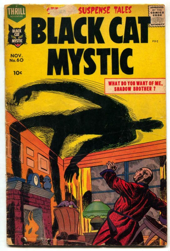 Black Cat Mystic #60 1957- Jack Kirby issue- Harvey Horror Comic G+