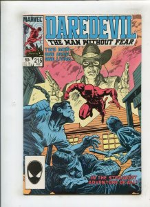 DAREDEVIL #215 (8.5) DAVID MAZZUCCHELLI!! 1984