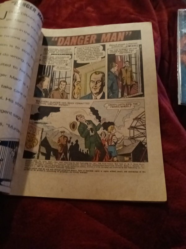 Dell Comics - Dell Four Color # 1231 DANGER MAN ~  BASED ON BRITISH TV SERIES