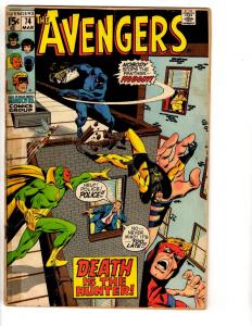 Avengers # 74 VG Marvel Comic Book Kang Iron Man Hulk Thor Captain America RH3