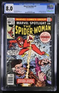 (1977) MARVEL SPOTLIGHT #32 1st SPIDER WOMAN CGC 8.0 WP!