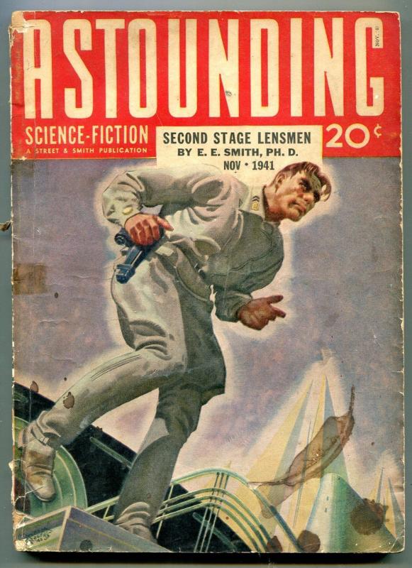 Astounding Science-Fiction Pulp November 1941- EE Smith- Hubert Rogers G