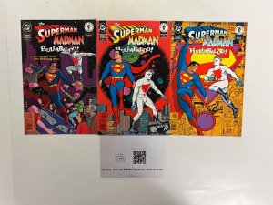 3 The Superman Madman Hullabaloo DC Comic Books # 1 2 3 Batman Flash 38 JS48