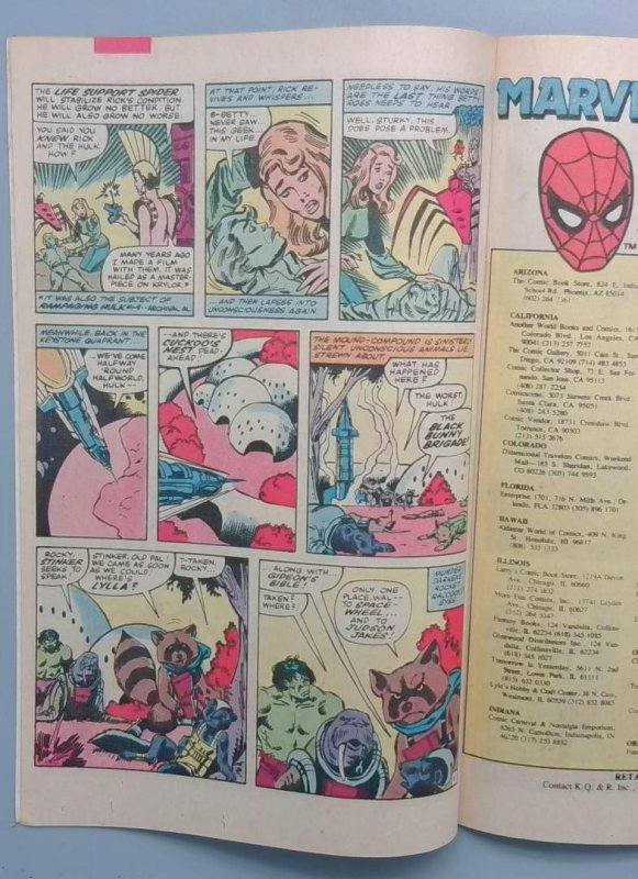 Incredible Hulk #271 FN- 1st Rocket Raccoon, Newsstand Marvel Comics 1981