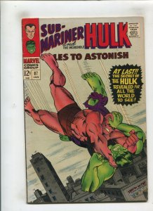 TALES TO ASTONISH #87 (5.5) MOMENT OF TRUTH!! 1967