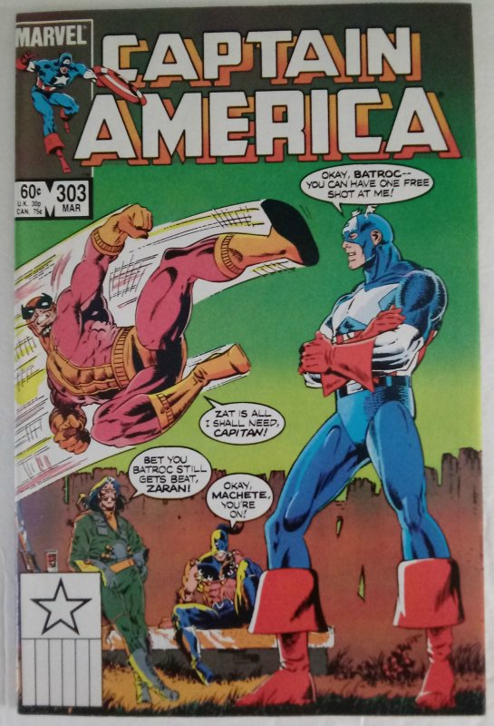 CAPTAIN AMERICA #303 Marvel Comics ID#MBX2