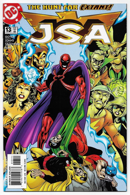 JSA Justice Society of America #13 Black Canary (DC, 2000) VF+ [ITC947]