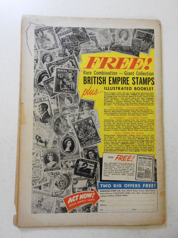 Showcase #14 (1958) PR  book-length spine split, bottom staple missing, ink fc