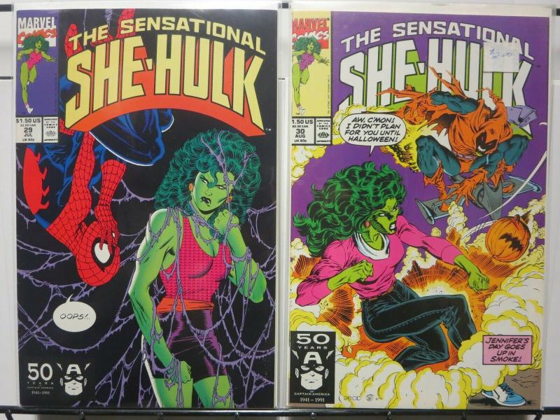 SHE HULK (1989)29-30 Change Of State SPIDERMAN cover!