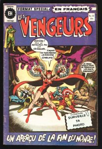 Les Vengeurs  #32 1972-Avengers-Scarley Witch cover -Dr. Strange by Dan Adkin...