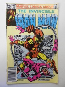 Iron Man #168 (1983) VG/FN Condition! moisture stain