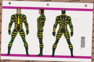 Official Handbook of the Marvel Universe Sheet - Madrox