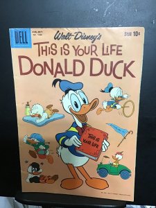 Four Color #1109 (1960) This is your life Donald Duck! Origin DD FN/VF