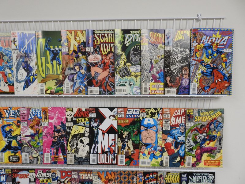 Huge Lot 180+ Comics W/ Spider-Man, X-Men, Wolverine, +More!! Avg VF- Condition!