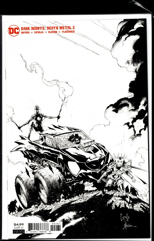 Dark Nights: Death Metal #2 Sketch Cover (2020) Sgt. Rock