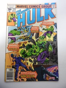 The Incredible Hulk #215 (1977) VG+ Condition moisture stain fc