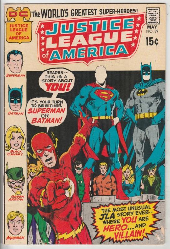 Justice League of America #89 (May-71) VG/FN+ Mid-Grade Justice League of Ame...