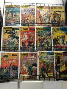 CLASSIC COMICS/ ILLUSTRATED 24 diff low grade, low HRNs amazing collection