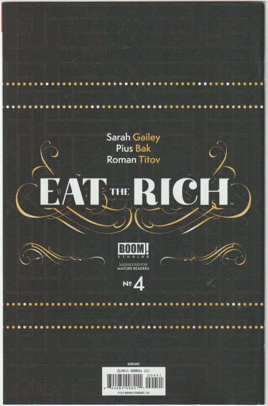 Eat The Rich #4 (Nov 2021, BOOM!), NM condition (9.4)