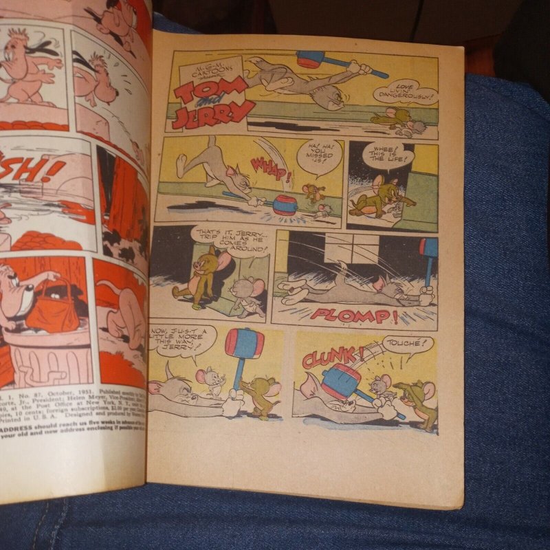 Tom and Jerry #87 dell comics 1951 golden age precode cartoon barney bear 52 pg