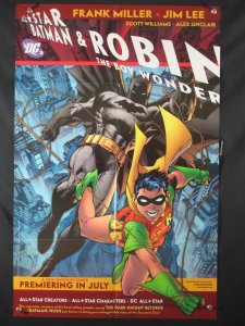 Batman And Robin DC Comics Promo Poster JIM LEE & FRANK MILLER 32x22