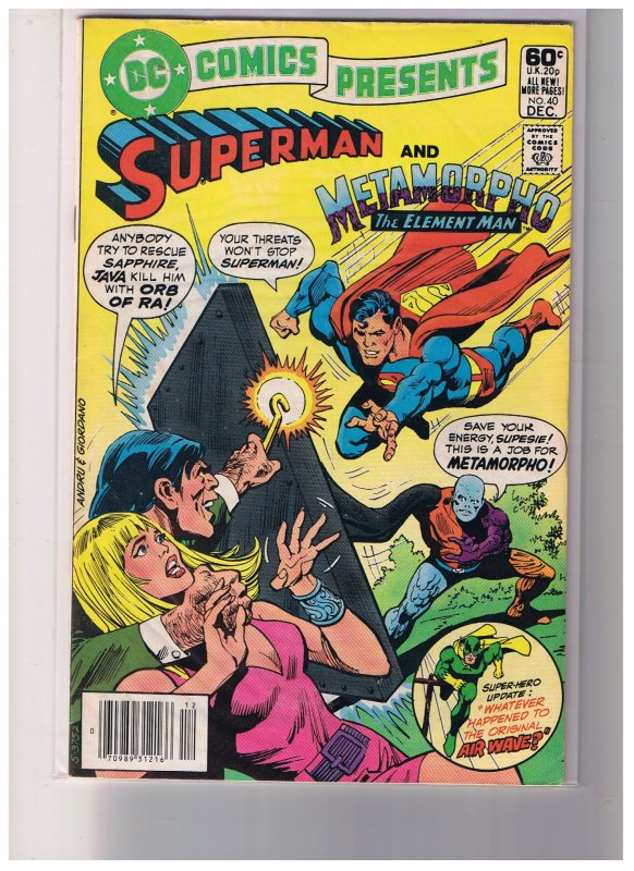 DC Comics Presents # 40 Very Good   5.5