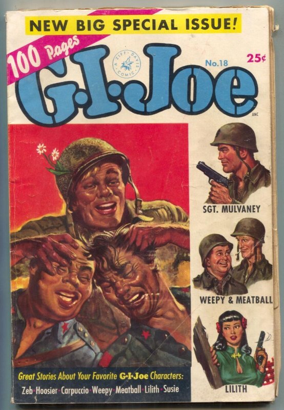 G.I. Joe #18 1952- Norman Saunders- Dan DeCarlo- 100 page giant G/VG