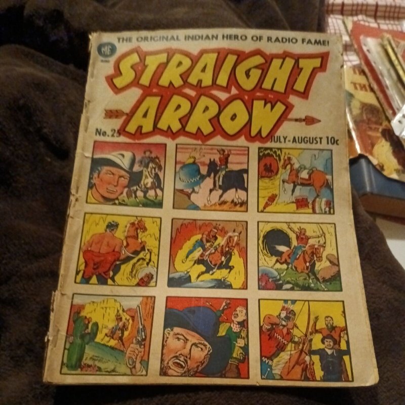 Straight Arrow - Comic Book - Issue # 25, Volume 1, Jul-Aug. 1952 -Magazine Ent.