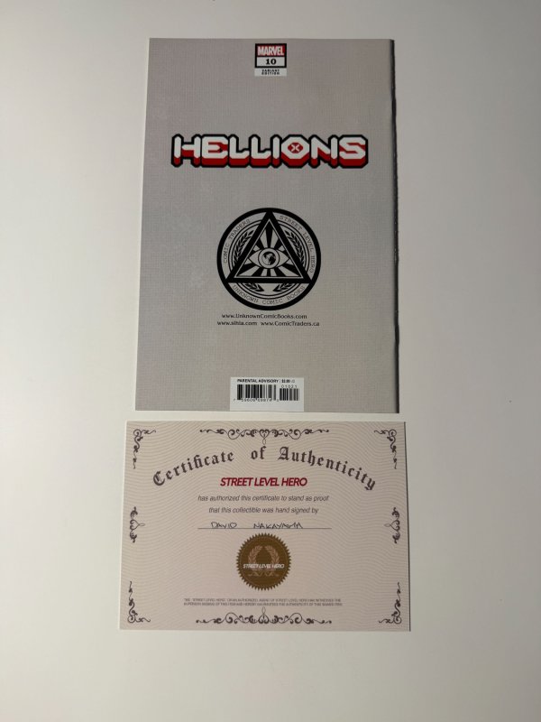 Hellions #10 Nakayama Cover A (2021) Signed Nakayama with COA!
